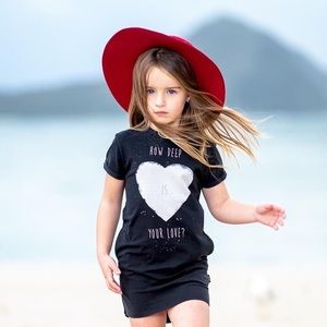 Rock your Kid BNWT’How Deep is your Love’ T-shirt dress